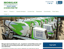Tablet Screenshot of morganreadymix.com